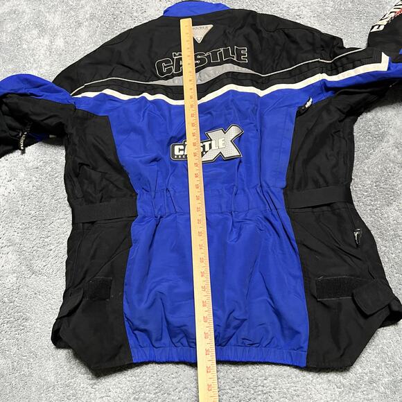 Castle X Winter Coat Mens XL Blue Moto Racing Snowmobile Jacket *** - Picture 6 of 11